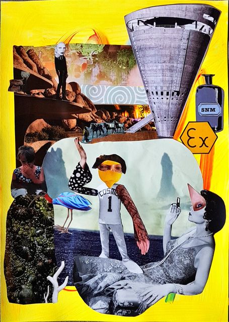 Collage #8, Den nye generation (42 x 30 cm, 2019)